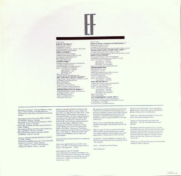 Eria Fachin : My Name Is Eria Fachin (LP, Album)