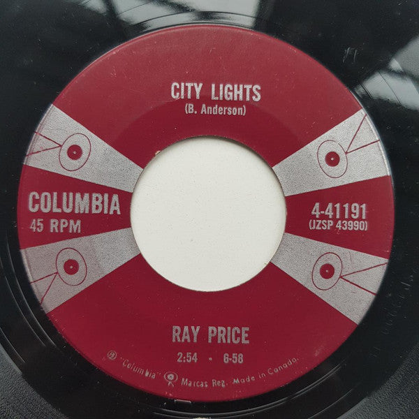 Ray Price : City Lights / Invitation To The Blues (7", Single)