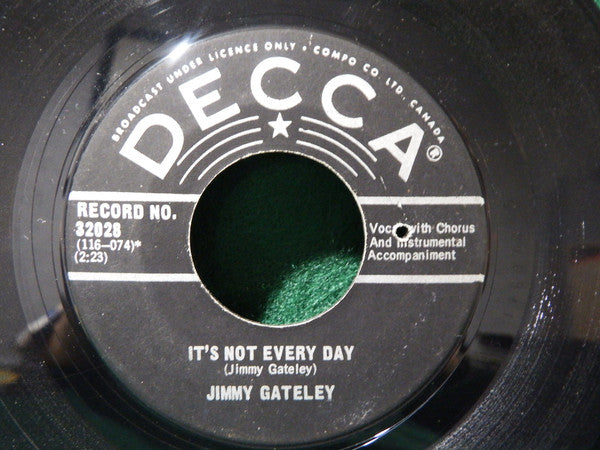 Jimmy Gateley : Sticks And Stones / It's Not Every Day (7", Single)