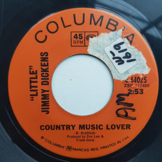 "Little" Jimmy Dickens* : Country Music Lover / You've Destroyed Me (7", Single)