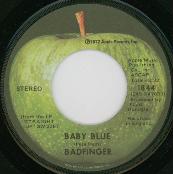 Badfinger : Baby Blue (7", Single, Jac)