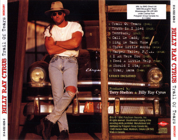 Billy Ray Cyrus : Trail Of Tears (CD, Album, Club)