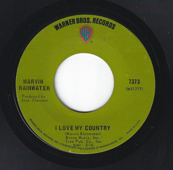 Marvin Rainwater : Let Me Live Again / I Love My Country (7", Single)