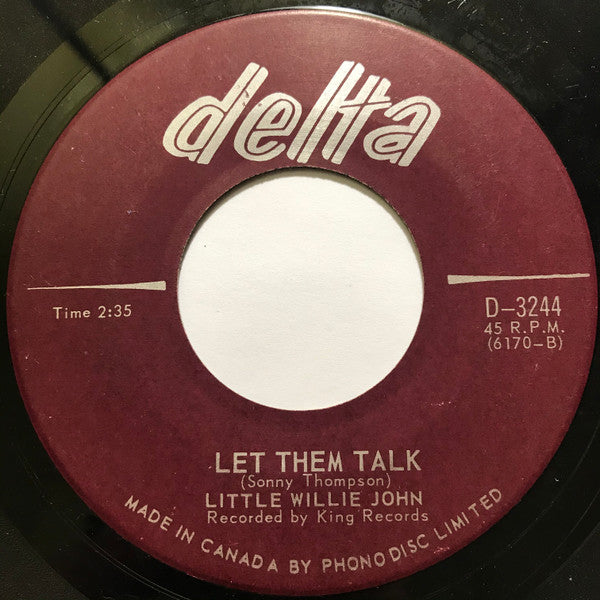 Little Willie John : Fever / Let Them Talk (7", Single)