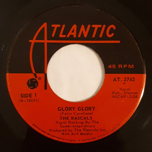 The Rascals : Glory Glory (7", Single)