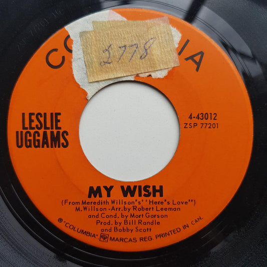 Leslie Uggams : (I'd Be) A Legend In My Time / My Wish (7", Single)