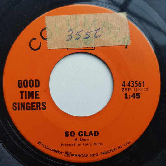 The Good Time Singers : I Care Babe / So Glad (7", Single)