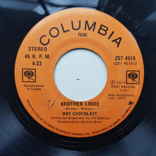 Hot Chocolate : Brother Louie (7", Single)