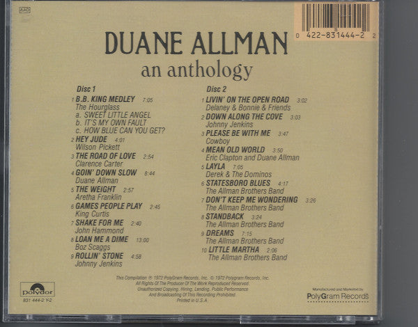 Duane Allman : An Anthology (2xCD, Comp)