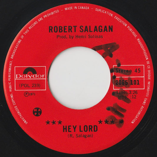 Robert Salagan : Hey Lord (7")
