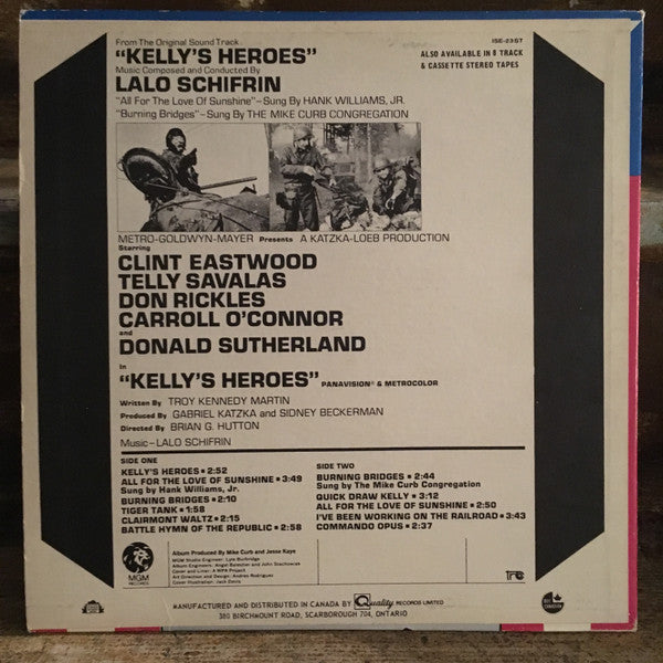 Lalo Schifrin : Kelly's Heroes (Music From The Original Sound Track) (LP)