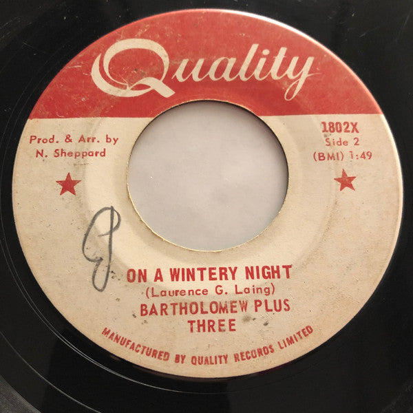Bartholomew Plus Three : 'Cause I'm Alone (7", Single)