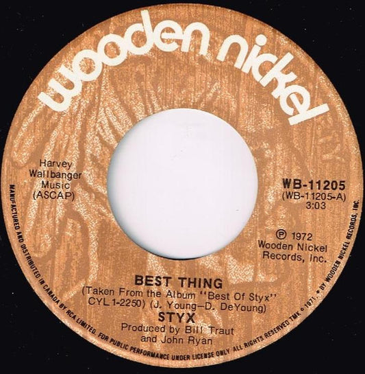 Styx : Best Thing  (7", Single)