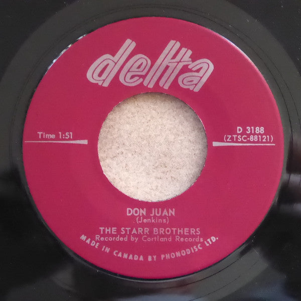 The Starr Brothers : Don Juan / Down On My Knees (7", Single)