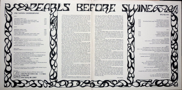 Pearls Before Swine : The Best Of Pearls Before Swine (2xLP, Comp)