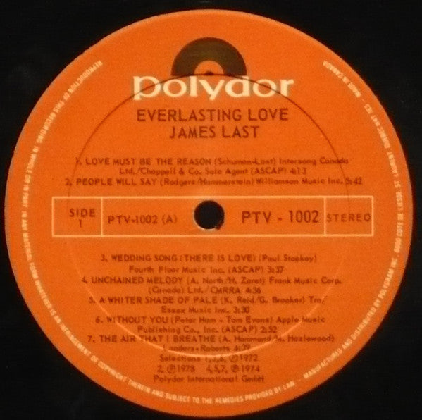 Orchester James Last : Everlasting Love (LP, Comp)