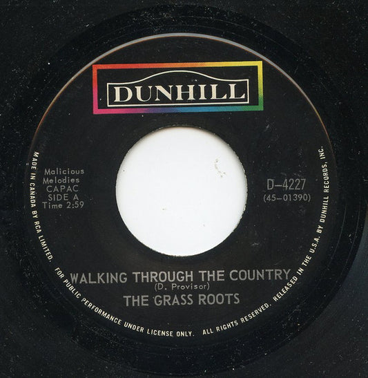 The Grass Roots : Walking Through The Country / Truck Drivin' Man (7", Single)