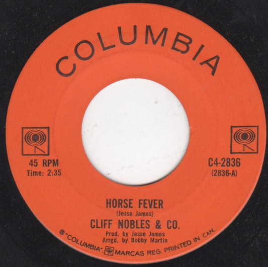 Cliff Nobles & Co : Horse Fever (7", Single)