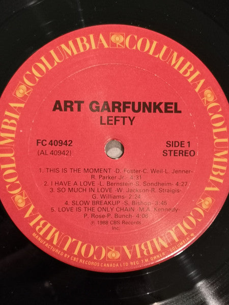 Art Garfunkel : Lefty (LP, Album)