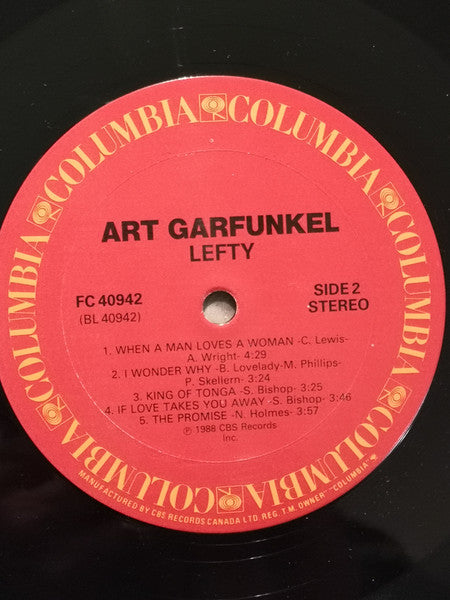 Art Garfunkel : Lefty (LP, Album)