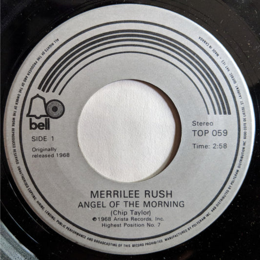 Merrilee Rush : Angel Of The Morning (7")
