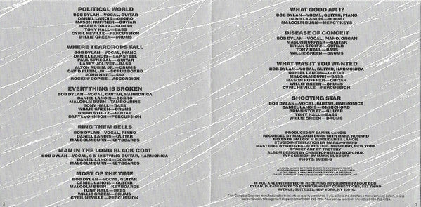 Bob Dylan : Oh Mercy (CD, Album, Pit)