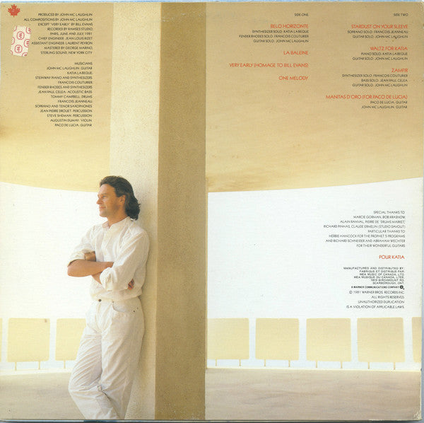 John McLaughlin : Belo Horizonte (LP, Album)