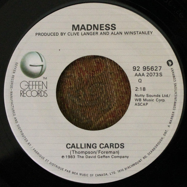 Madness : It Must Be Love (7", Single)