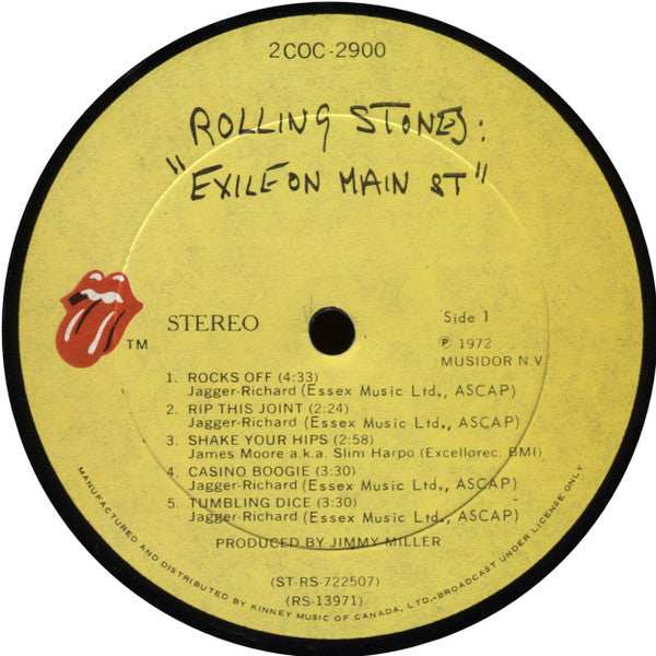 The Rolling Stones : Exile On Main St. (2xLP, Album)