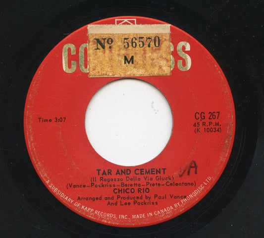 Chico Rio : Tar And Cement B/w I Had To Be A Man (7")