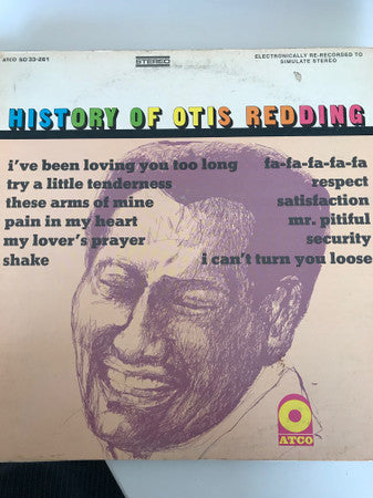 Otis Redding : History Of Otis Redding (LP, Comp, RE, Mon)