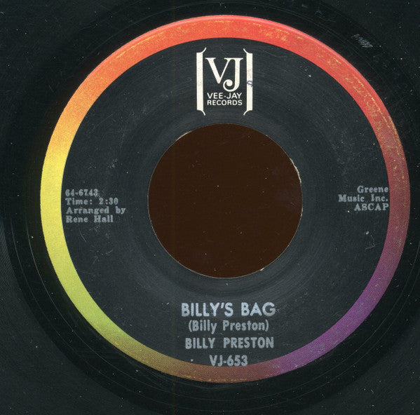 Billy Preston : Billy's Bag (7")