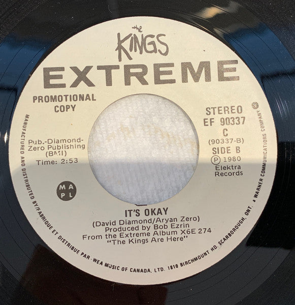 The Kings : Partyitis / It's Ok (7", Promo)