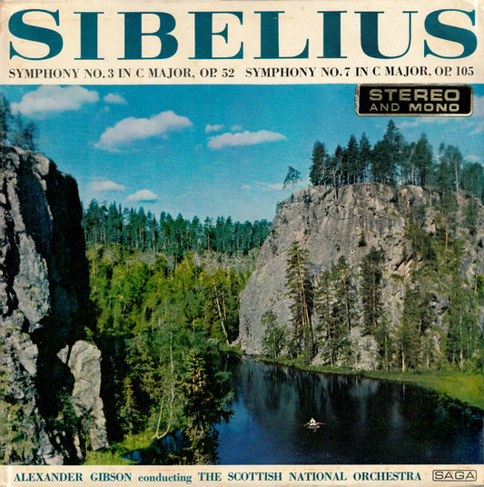 Jean Sibelius, Alexander Gibson, Royal Scottish National Orchestra : Symphonies Nos. 3 & 7 (LP, Album)