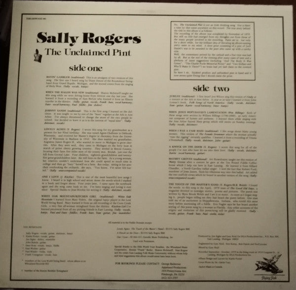 Sally Rogers : The Unclaimed Pint (LP, Album, RE)