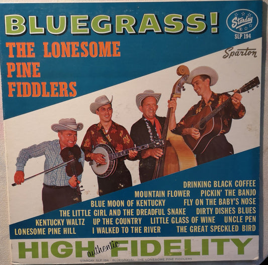 The Lonesome Pine Fiddlers : Bluegrass! (LP, Album)