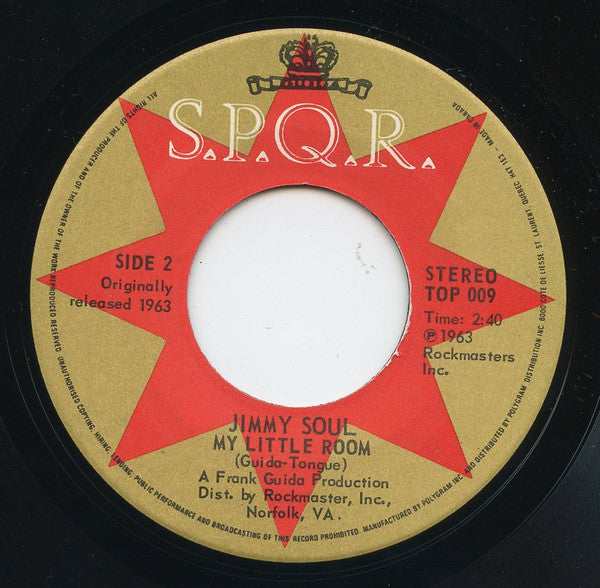 Jimmy Soul : If You Wanna Be Happy / My Little Room (7", Single)