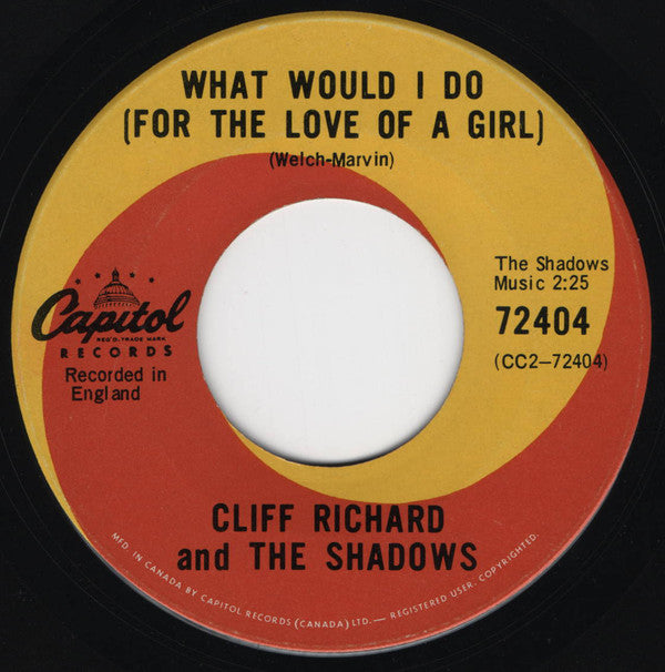 Cliff Richard : Visions (7", Single)