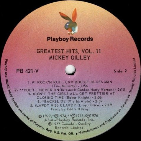 Mickey Gilley : Greatest Hits, Vol. II (LP, Comp, RE)