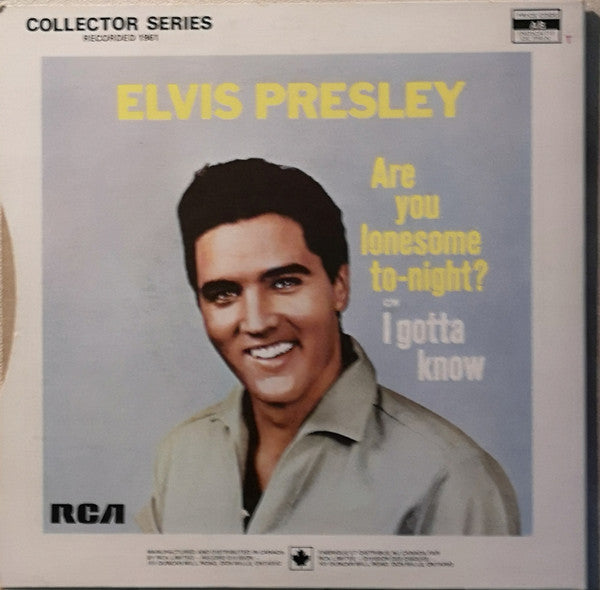 Elvis Presley : Are You Lonesome To-night / I Gotta Know (7", Single, RE)