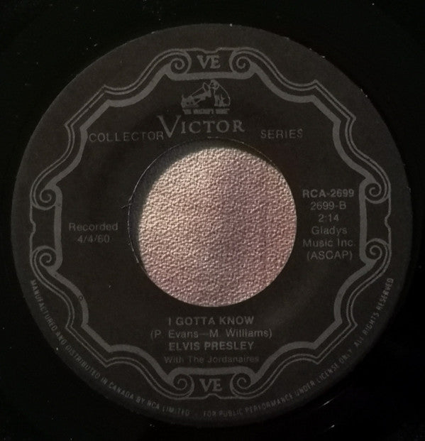 Elvis Presley : Are You Lonesome To-night / I Gotta Know (7", Single, RE)