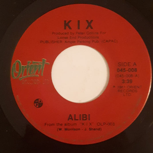 Kix (5) : Alibi (7", Single)