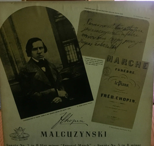 Witold Malcuzynsky, Frédéric Chopin : Sonata No.2 In B Flat Minor, "Funeral March" / Sonata No. 3 In B Minor (LP)