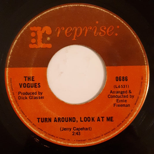 The Vogues : Turn Around, Look At Me / Then (7", Single)