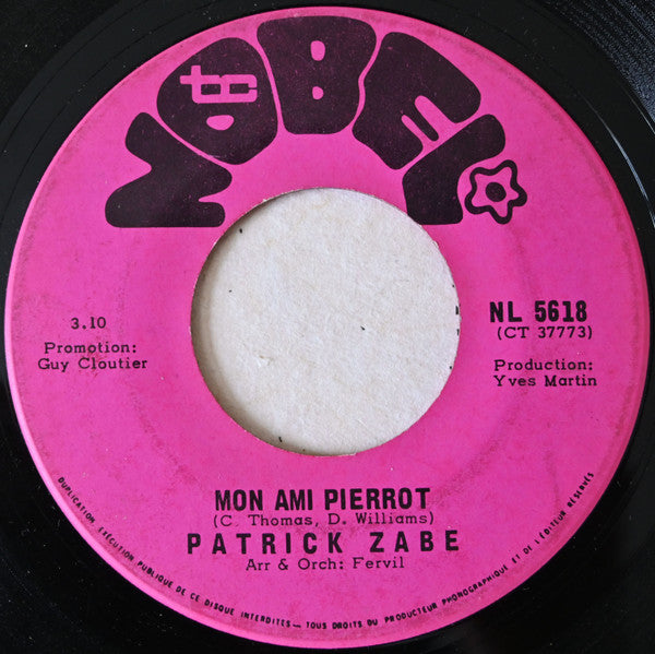 Patrick Zabé : Quand J'écoute la Radio (7")