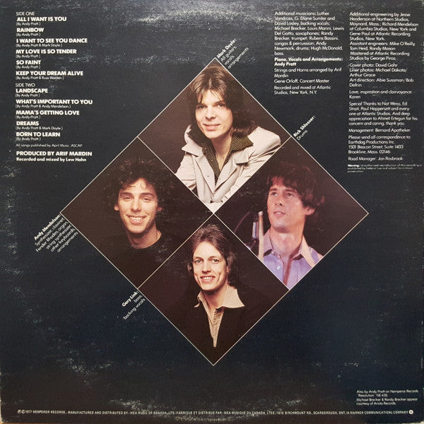 Andy Pratt : Shiver In The Night (LP, Album)