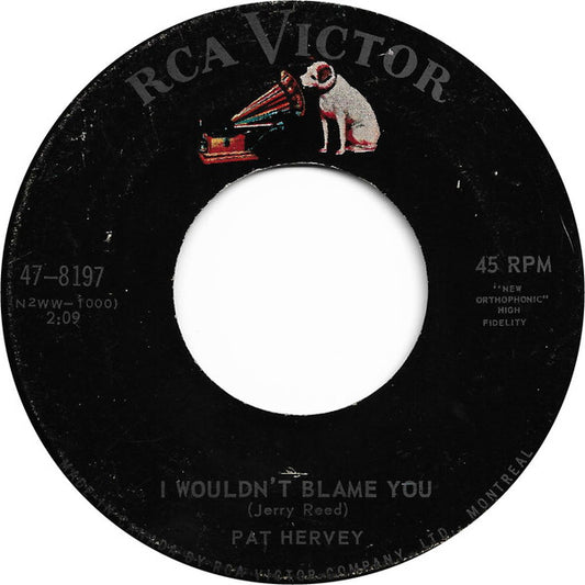 Pat Hervey : I Wouldn't Blame You / A Mother's Love (7", Single)