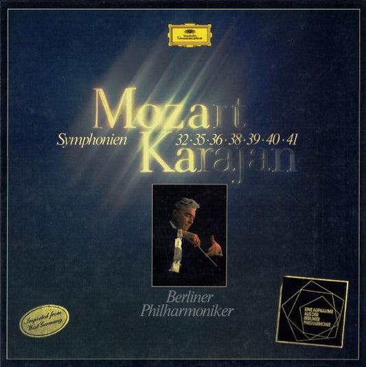 Mozart*, Karajan*, Berliner Philharmoniker : Symphonien 32 · 35 · 36 · 38 · 39 · 40 · 41 (3xLP + Box)