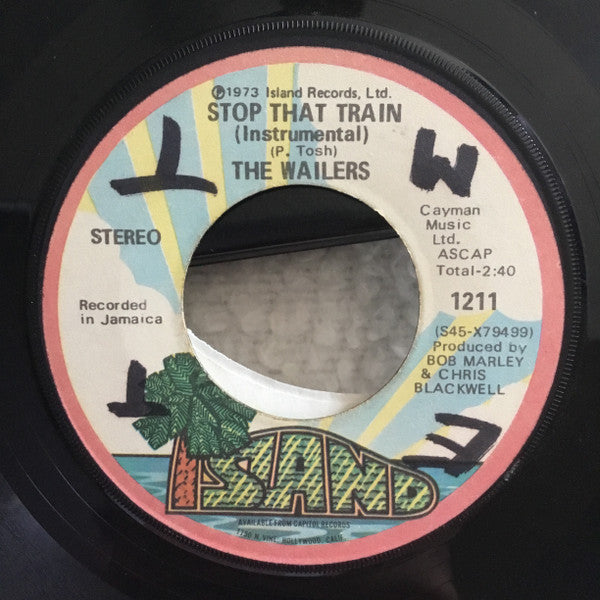 The Wailers : Rock It Baby / Stop That Train (Instrumental) (7", Single, Mono)