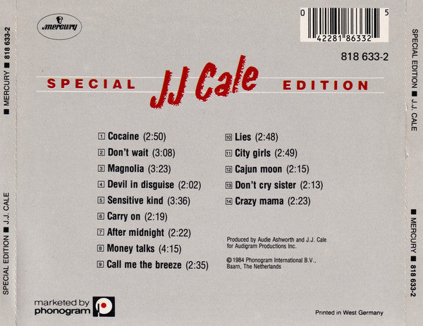 J.J. Cale : Special Edition (CD, Comp)